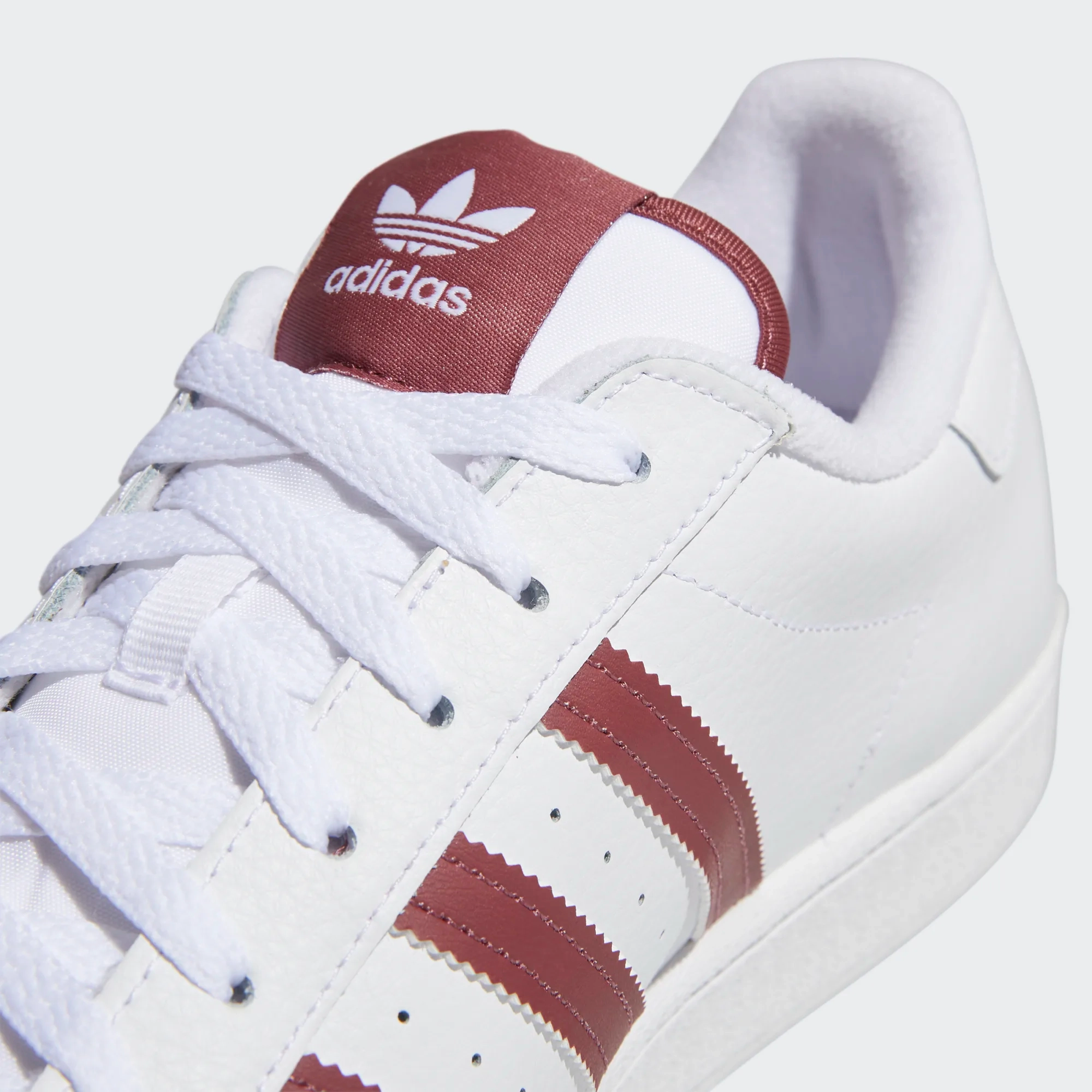 Adidas Men's Superstar Shoes - Cloud White / Quiet Crimson / Gold Foil Adidas Sambae Shoes Gum