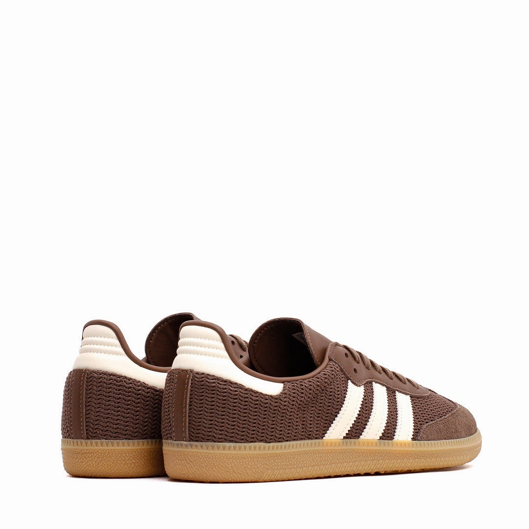 Korn Adidas Shoes Adidas Men Samba OG Knitted Mesh Brown Gum JI3184