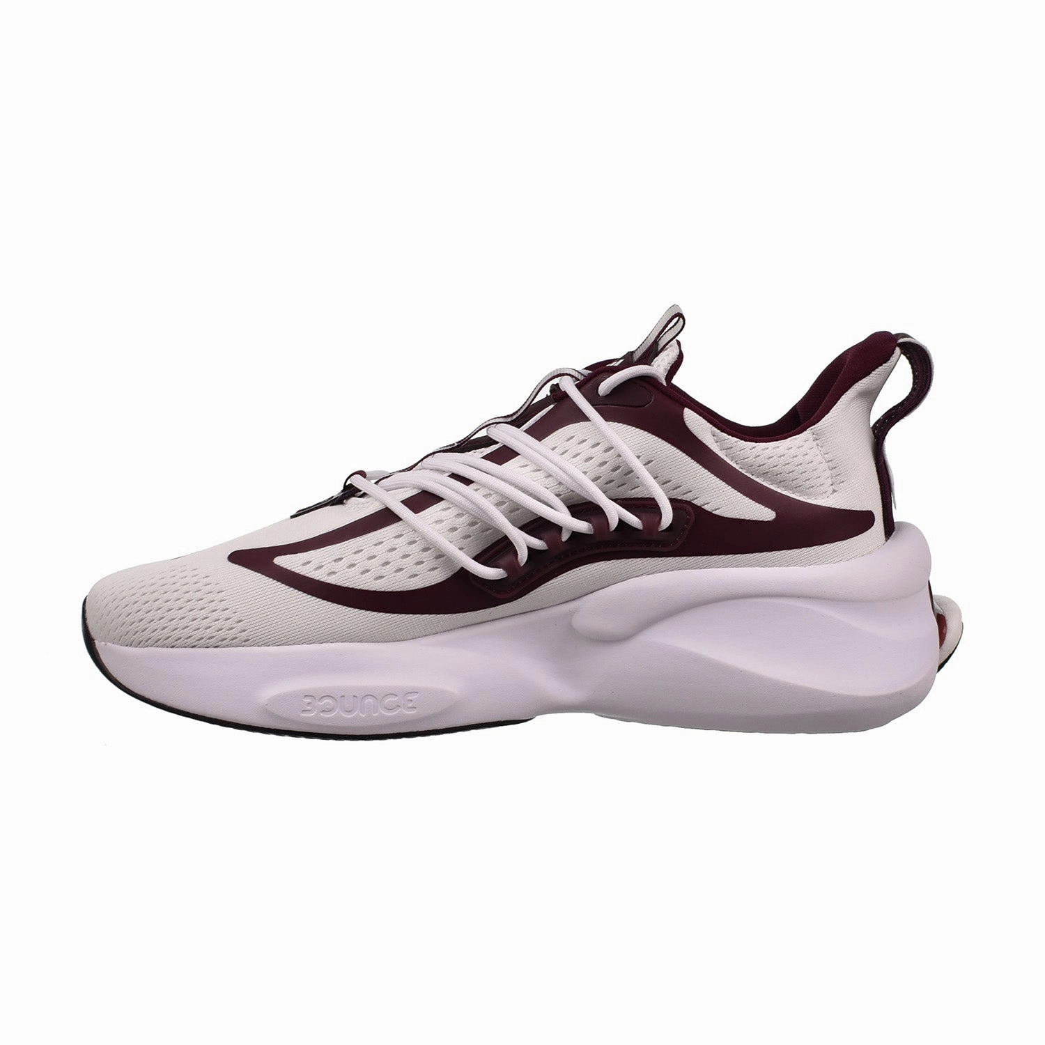 Adidas Trefoil Shoes Adidas Mississippi State Alphaboost V1 Men's Shoes Cloud White-Team Maroon 2