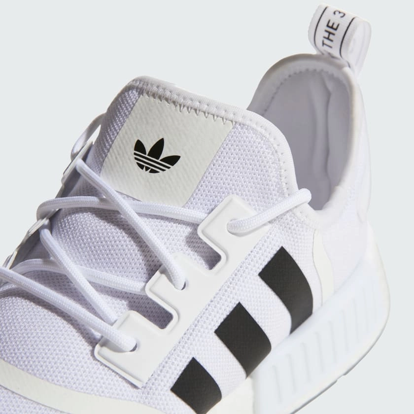 Adidas NMD_R1 SHOES, Cloud White / Core Black / Grey Three Adidas Youth Basketball Shoes