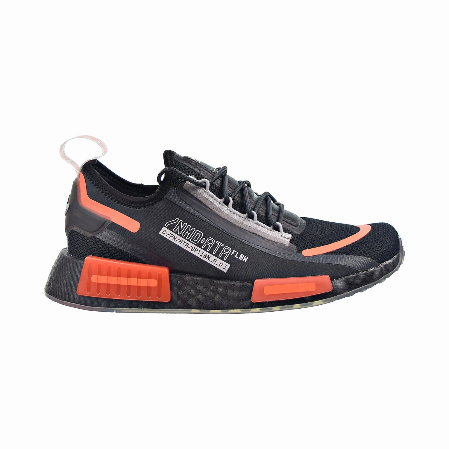 Adidas NMD_R1 Spectoo Men's Shoes Core Black-Carbon-Team Solar Orange Adidas Sports Shoes