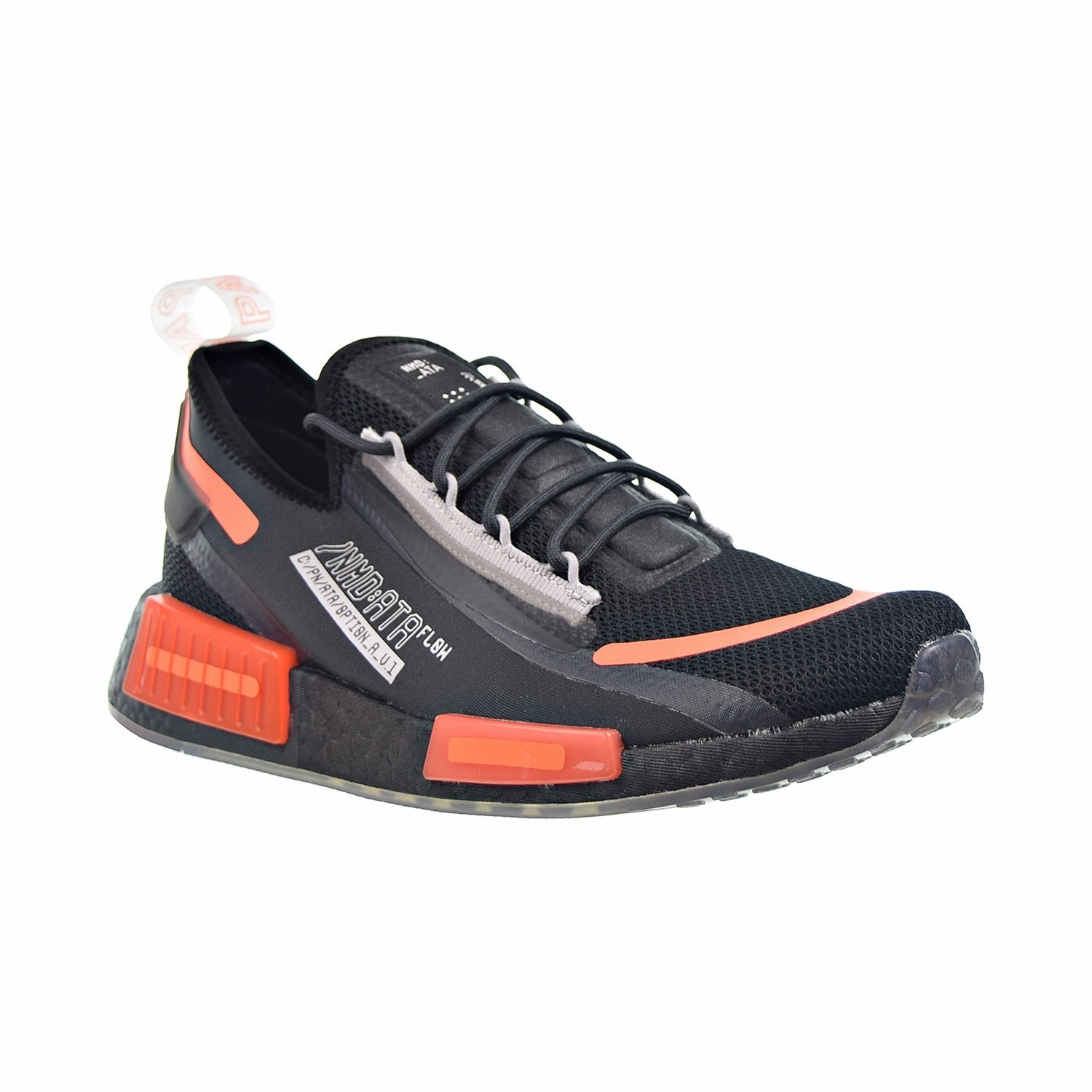 Adidas Galaxy 6 Running Shoes Adidas NMD_R1 Spectoo Men's Shoes Core Black-Carbon-Team Solar Orange