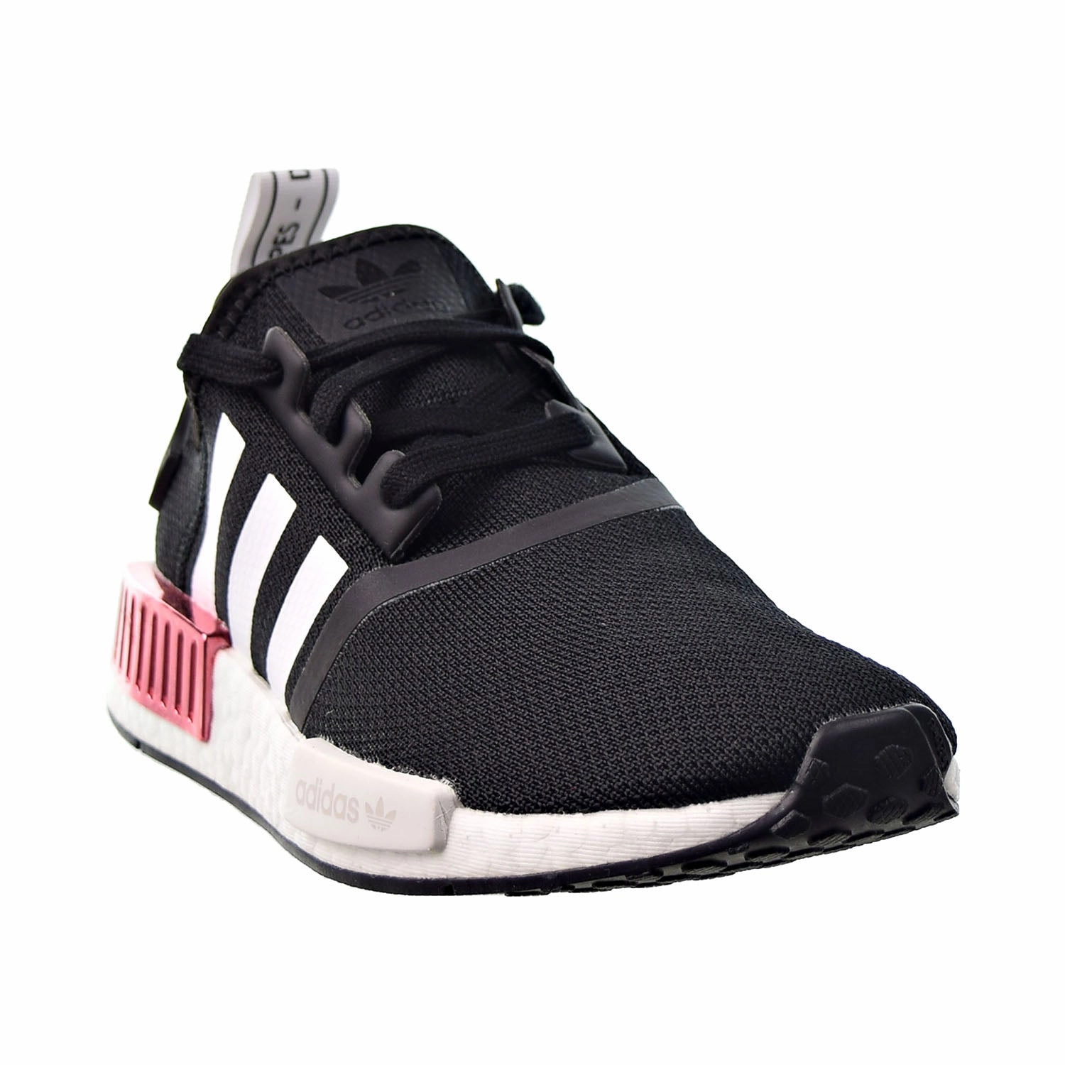 Adidas NMD R1 Women's Shoes Black-White-Pink Adidas Originals Retro Shoes