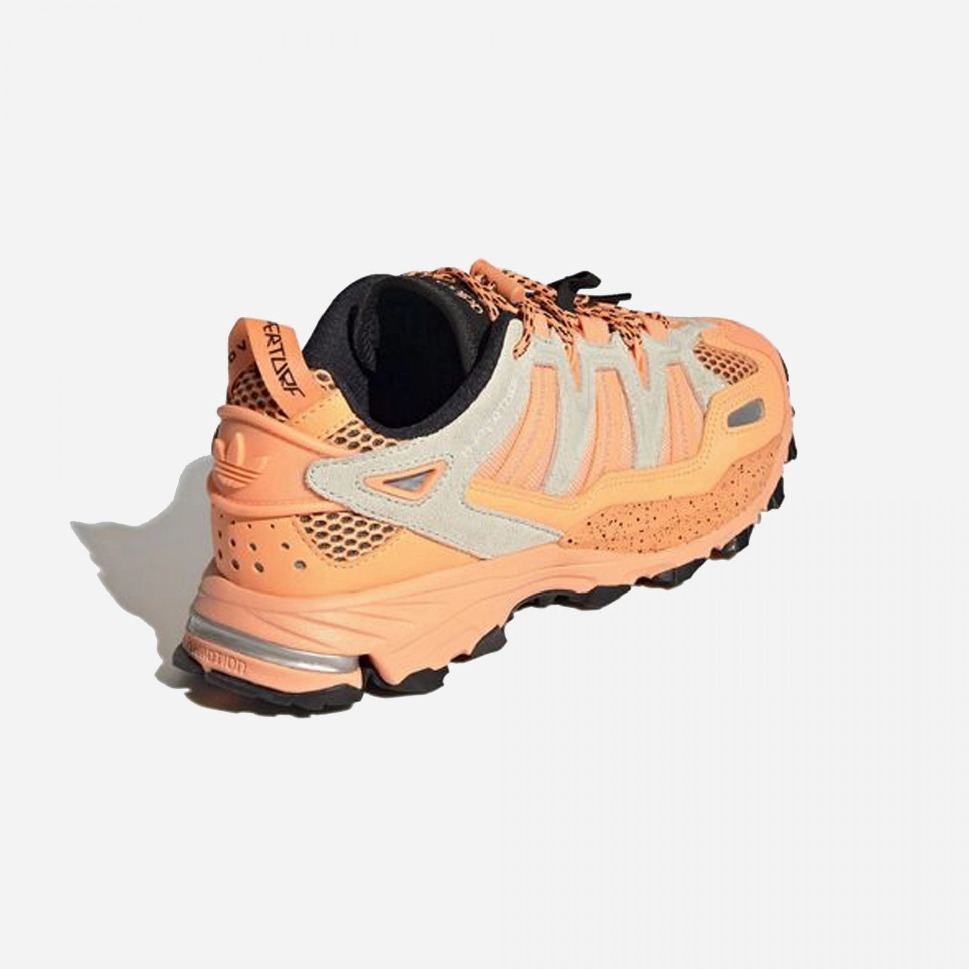 Adidas Originals | HYPERTURF ADVENTURE  { ORANGE Adidas Fancy Shoes