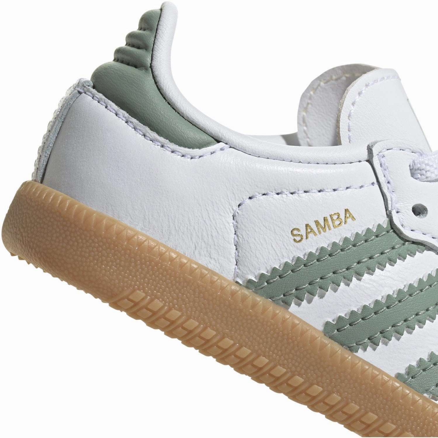 Youth Shoes Adidas adidas Originals Ftwr White/Silver Green/Gum 3 Samba Og El I Sneakers