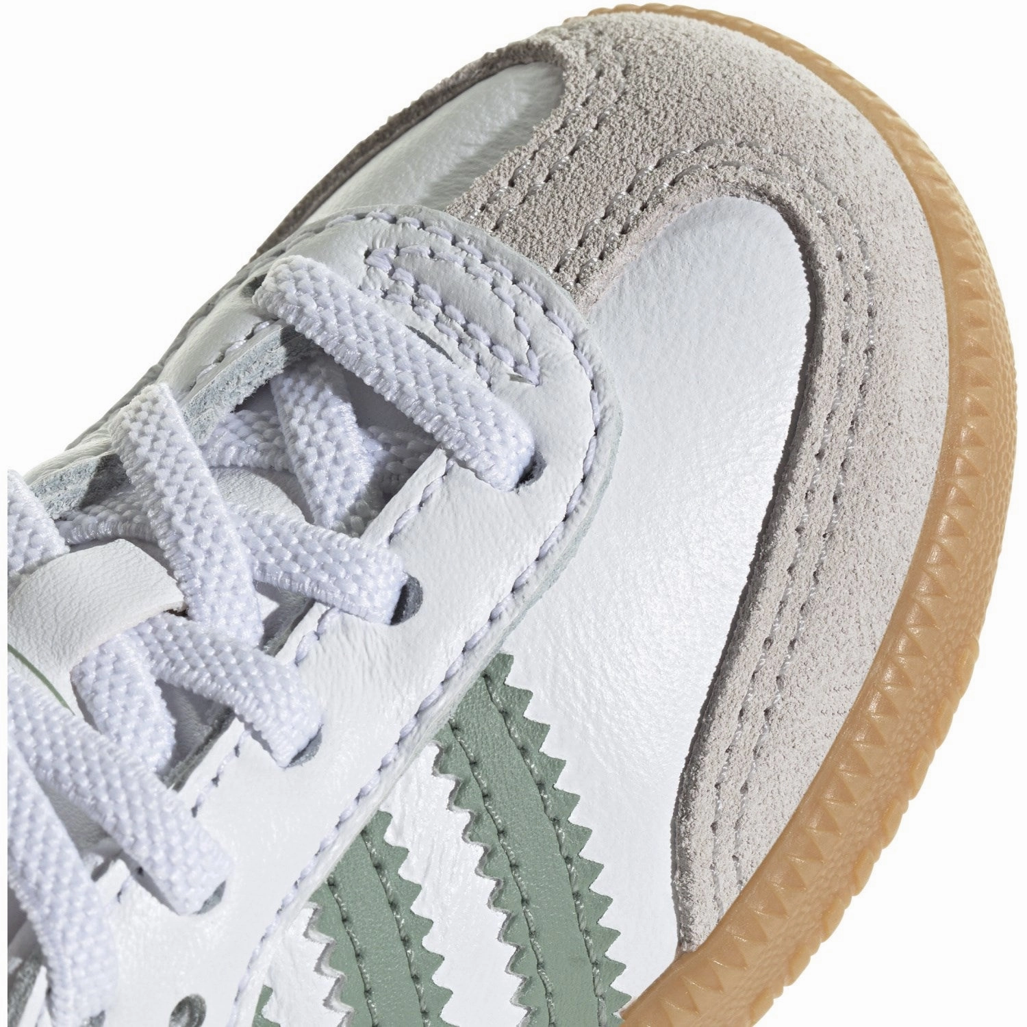 Equipment Shoes Adidas adidas Originals Ftwr White/Silver Green/Gum 3 Samba Og El I Sneakers