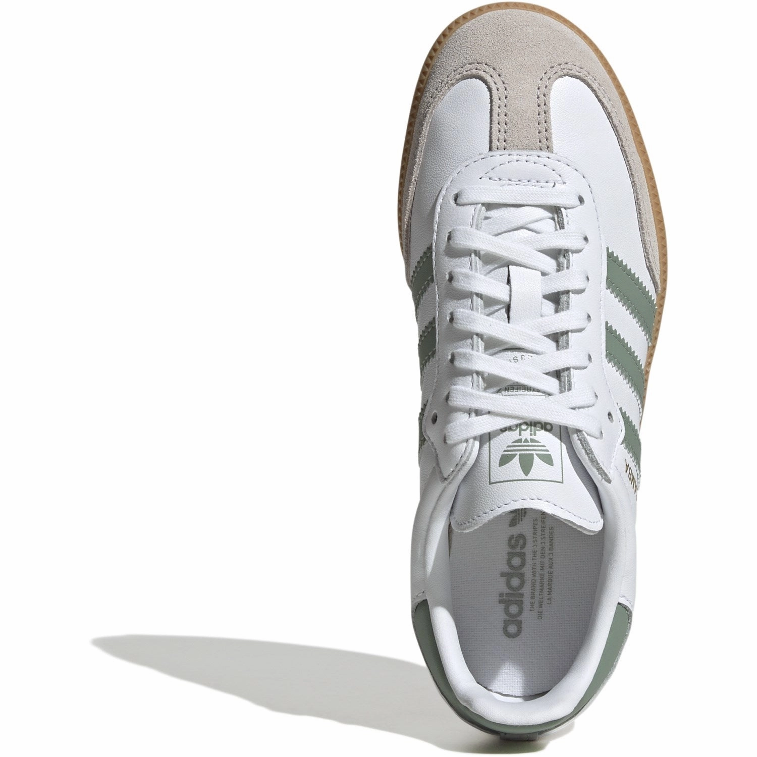 adidas Originals Ftwr White/Silver Green/Gum 3 Samba Og J Sneakers Adidas Trae Young 3 Basketball Shoes