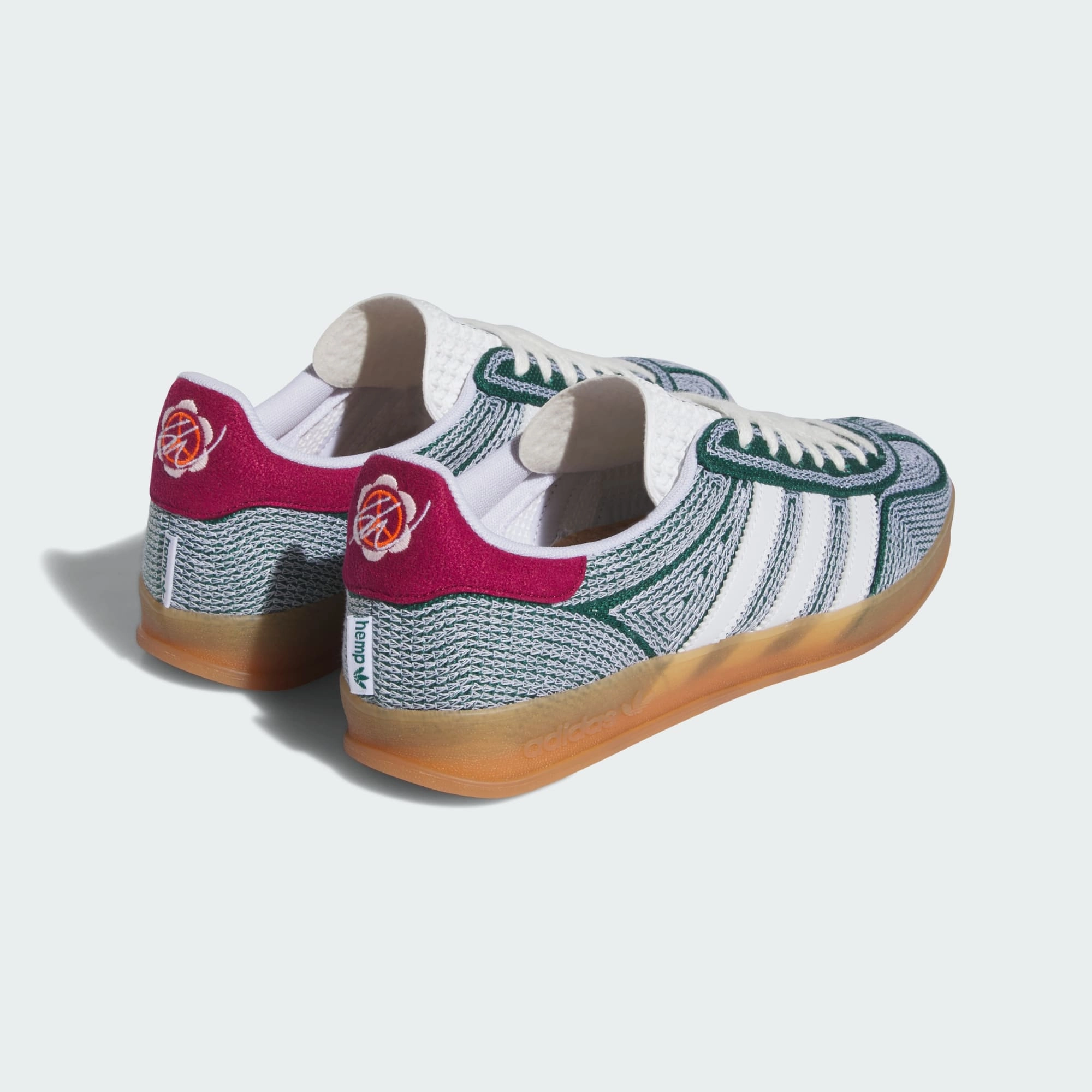 adidas Originals Sean Wotherspoon Gazelle Indoor Collegiate Green / Cloud White / Gum Adidas Junior Hockey Shoes