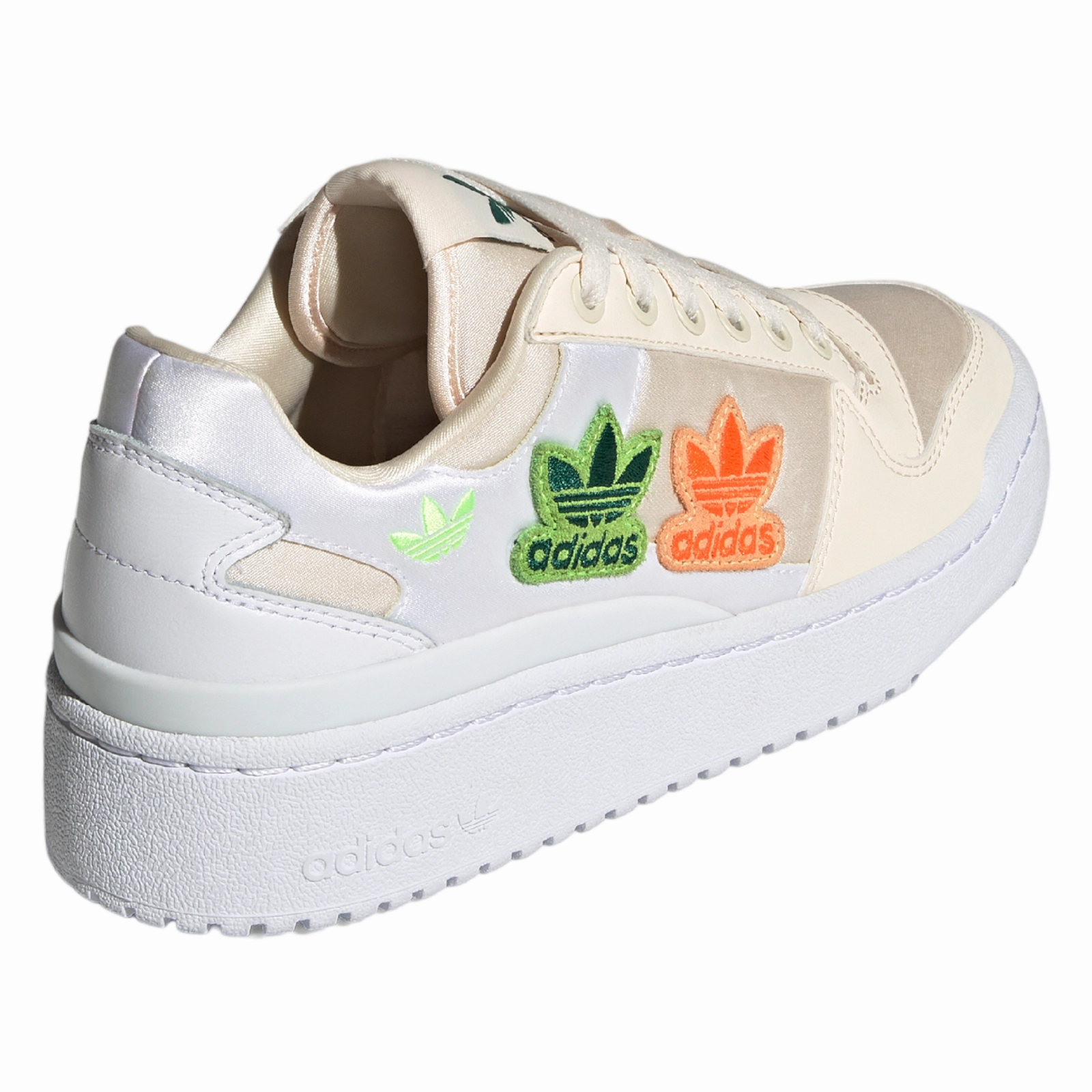 adidas Originals Womens Forum Bold Embroidered Trefoils - White Size 15 Adidas Shoes