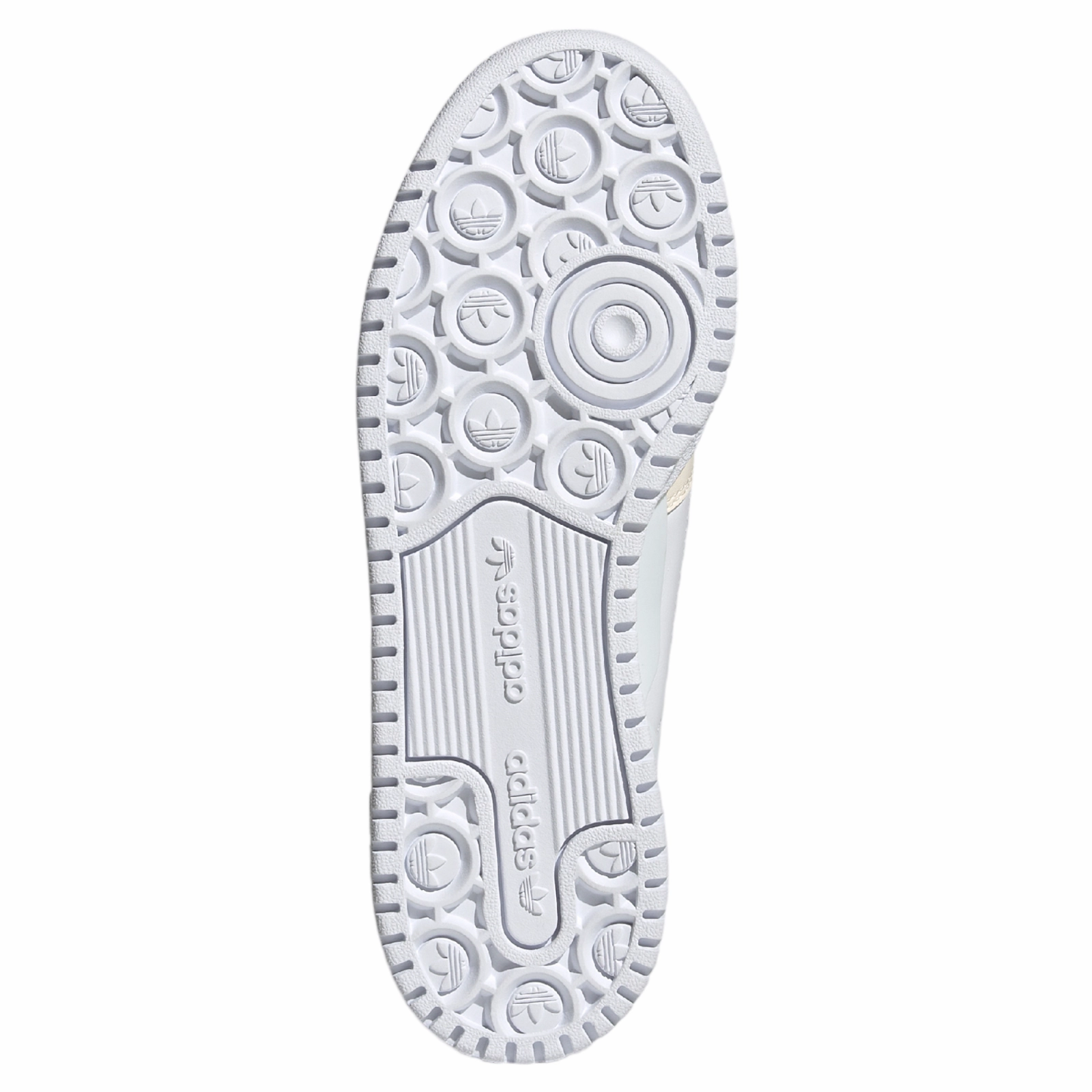 adidas Originals Womens Forum Bold Embroidered Trefoils - White Adidas Winter Golf Shoes