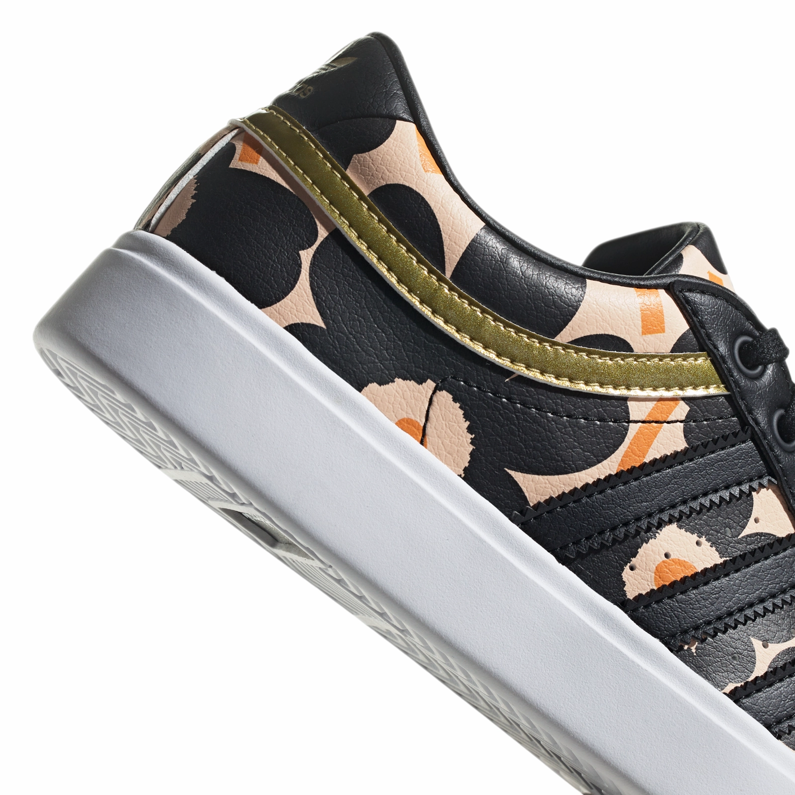 adidas Originals Womens Marimekko Bryony Shoes - Black Adidas Slide Shoes