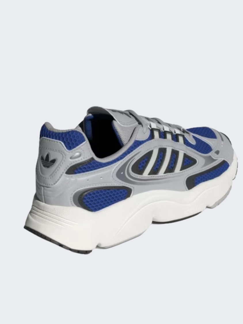 Adidas Ozmillen Men Original Shoes Grey/Black/Blue Latest Adidas Running Shoes