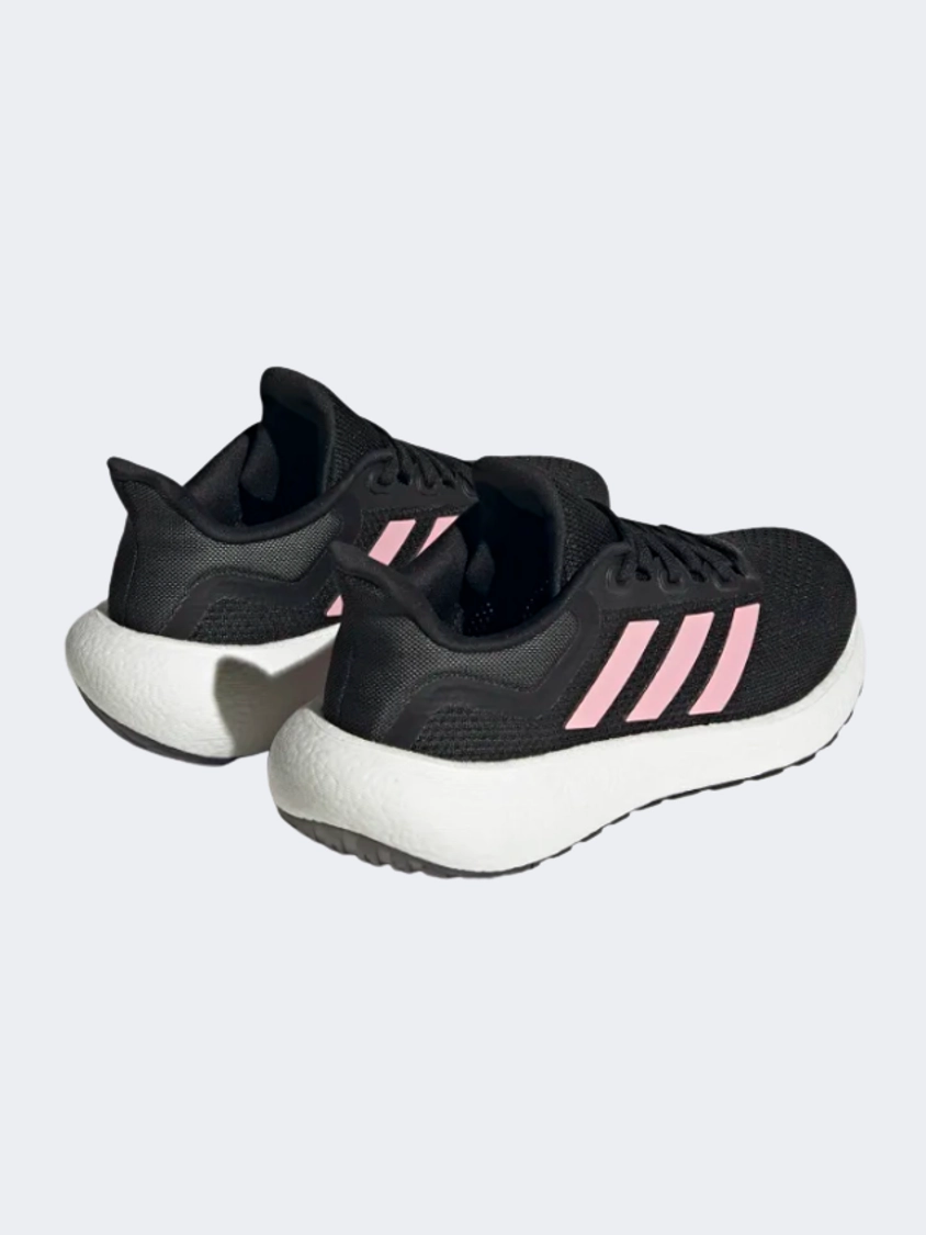 Adidas Pureboost 22 Women Running Shoes Black/Pink Barefoot Run Shoes