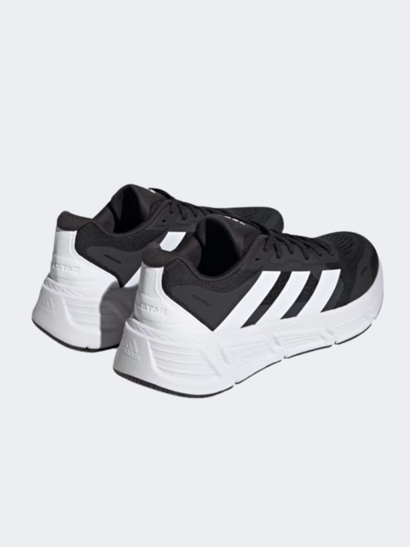 Adidas Athletic Shoe Adidas Questar 2 Men Running Shoes Black/White/Carbon