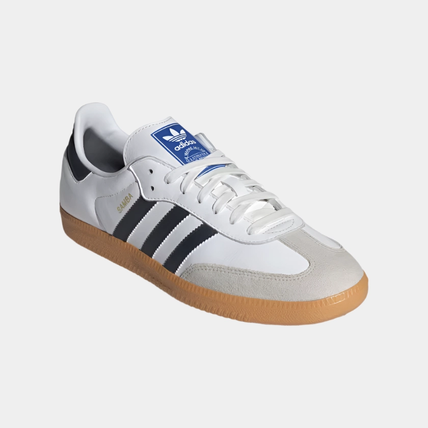 Adidas New Messi Shoes Adidas Samba Men's Lifestyle Shoes -Cloud White/Night Indigo/Gum