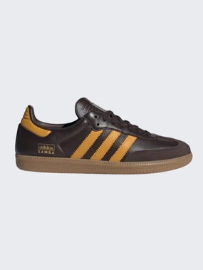 Adidas Fuzzy Shoes Adidas Samba Og Men Original Shoes Brown/Yellow/Gum