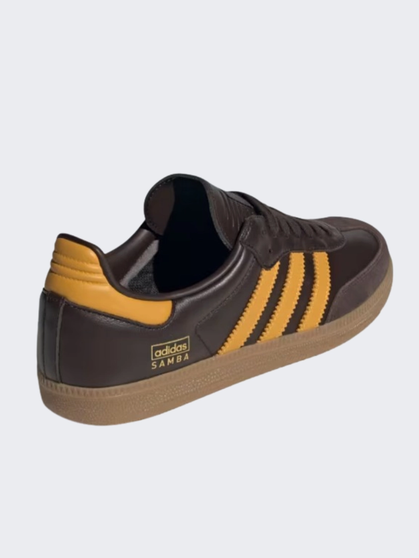 Adidas Samba Og Men Original Shoes Brown/Yellow/Gum Adidas All Star Shoes