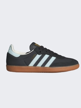 Adidas Samba Og Women Original Shoes Carbon/Almost Blue Adidas Tennis Shoes Retro