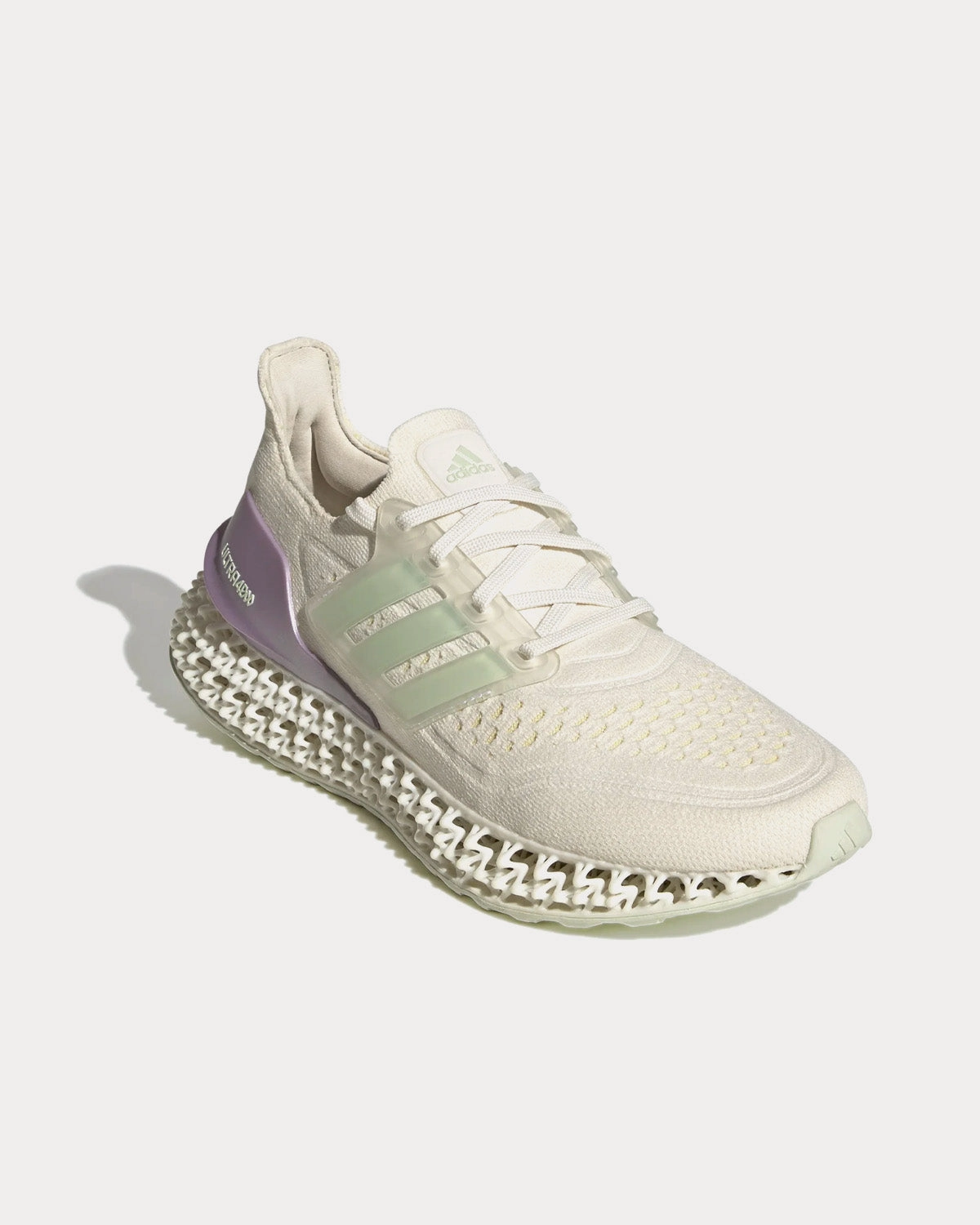 Adidas Cushion Shoes Ultra 4d FWD Cloud White / Linen Green / Almost Yellow Running Shoes