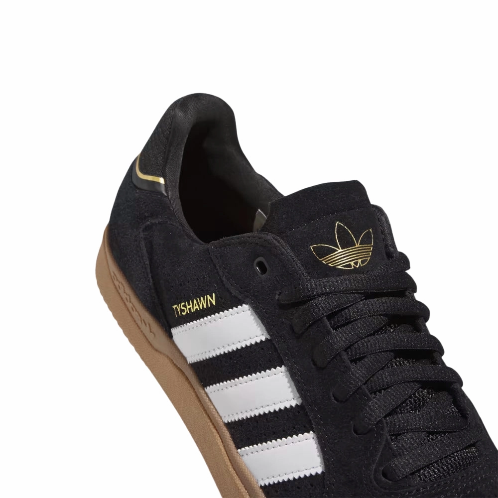 adidas SKATEBOARDING TYSHAWN REMASTERED SHOES // CORE BLACK/CLOUD WHITE/GUM Adidas Luxury Shoes