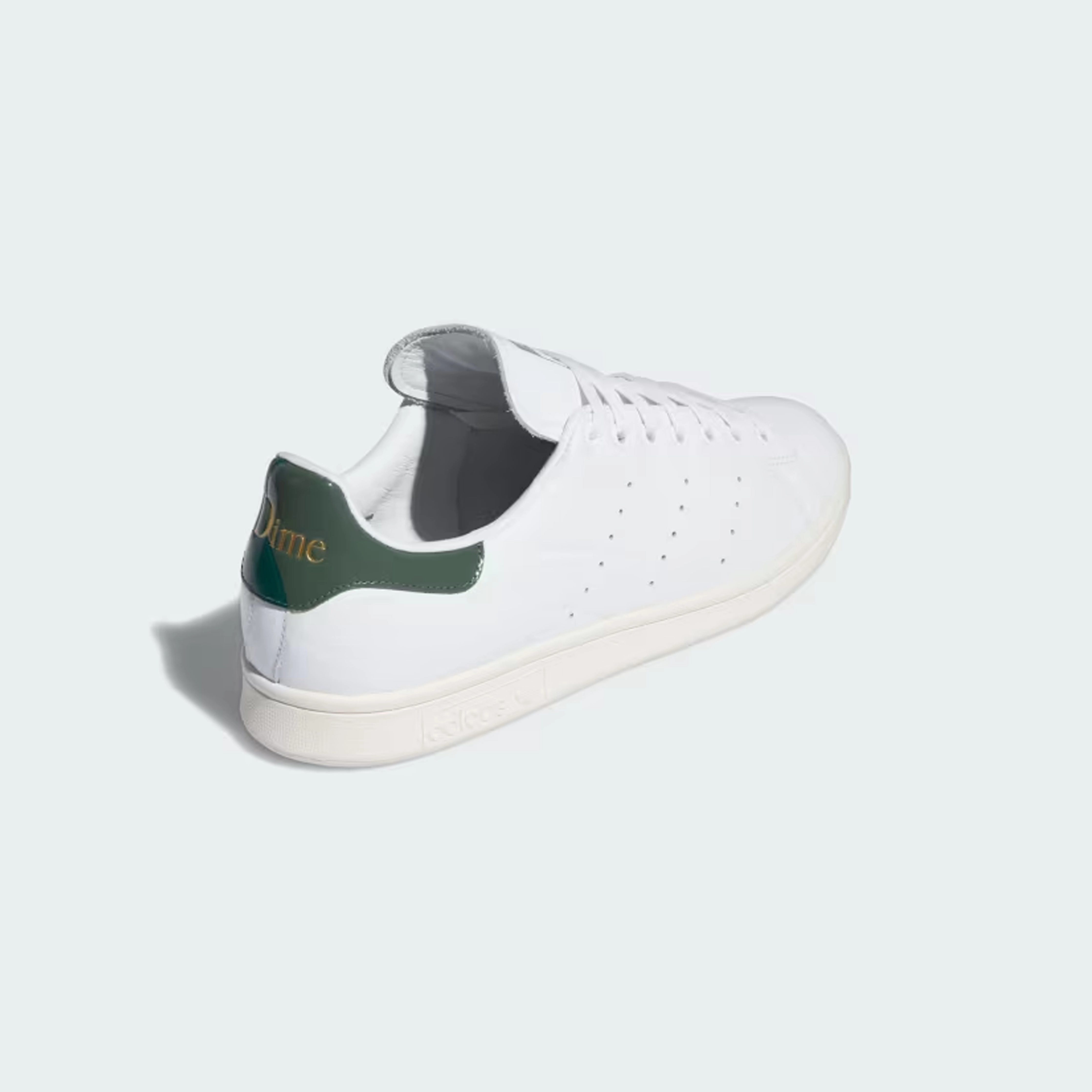 Adidas Skateboarding X Dime Stan Smith Skate Shoes - Cloud White / Collegiate Green / Green Oxide Golden Shoes Adidas