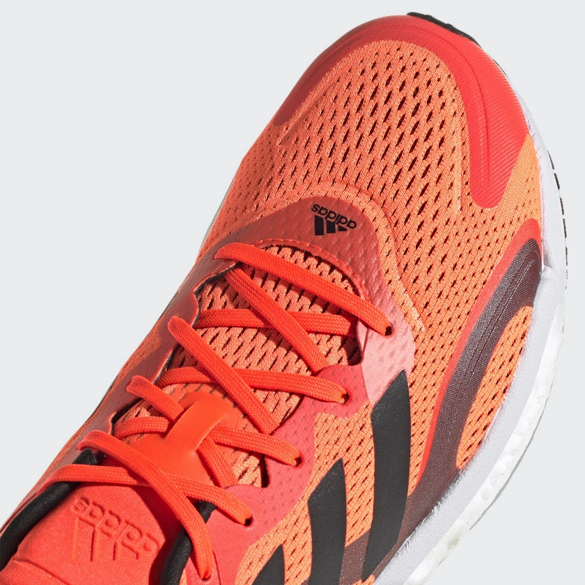 adidas SOLARBOOST 3 Shoes - Solar Red | Men's Laceless Adidas Shoes