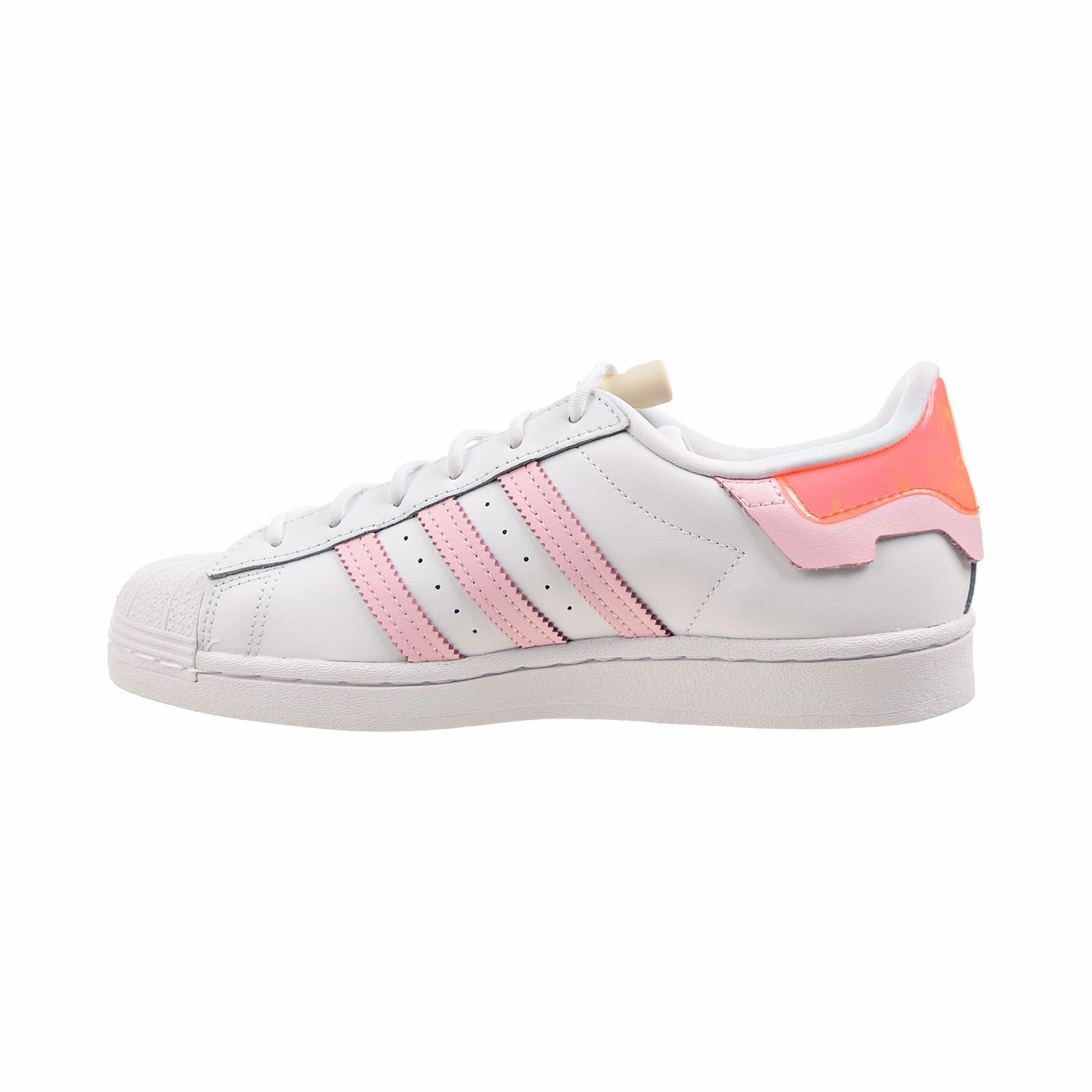Size 15 Shoes Adidas Adidas Superstar Women's Shoes Cloud White-Clear Pink-Solar Red