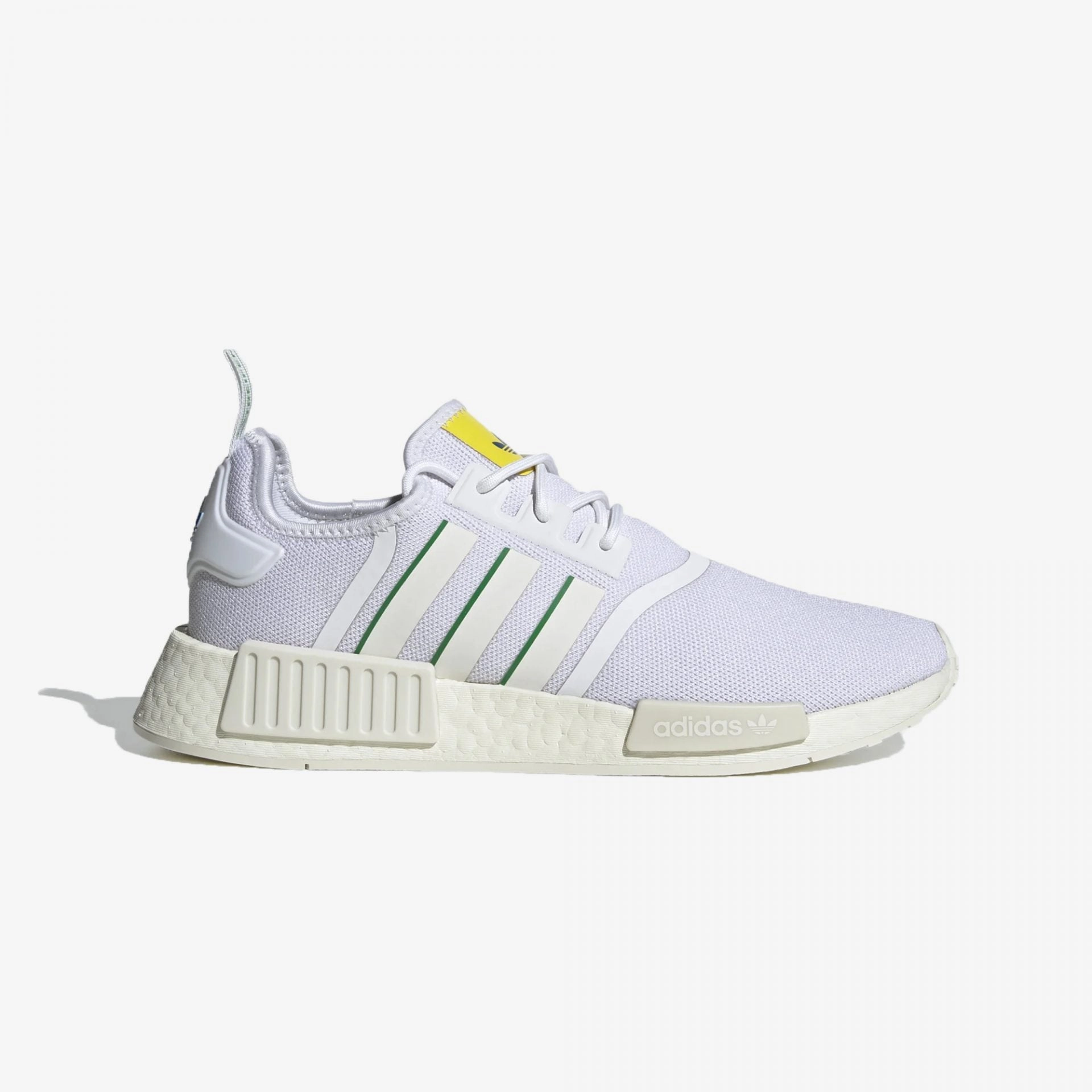 Buy Adidas Shoes Online Adidas Originals | NMD_R1  { OFF WHITE/GREEN