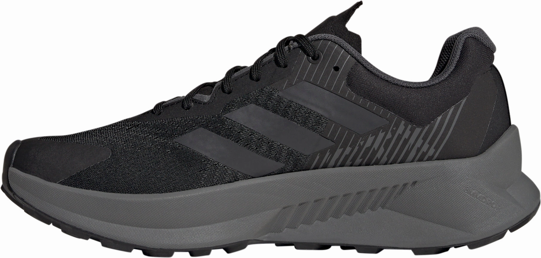 adidas Terrex Soulstride Flow GORE-TEX Mens Trail Running Shoes - Black Adidas Rubber Shoes