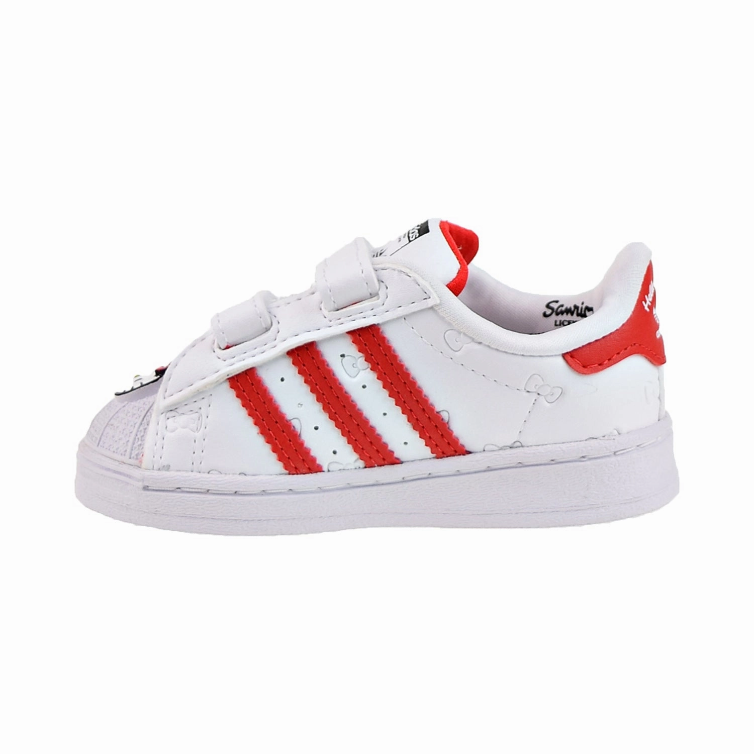 Dopest Adidas Shoes Adidas x Hello Kitty Superstar CF I Toddlers Shoes Cloud White-Vivid Red