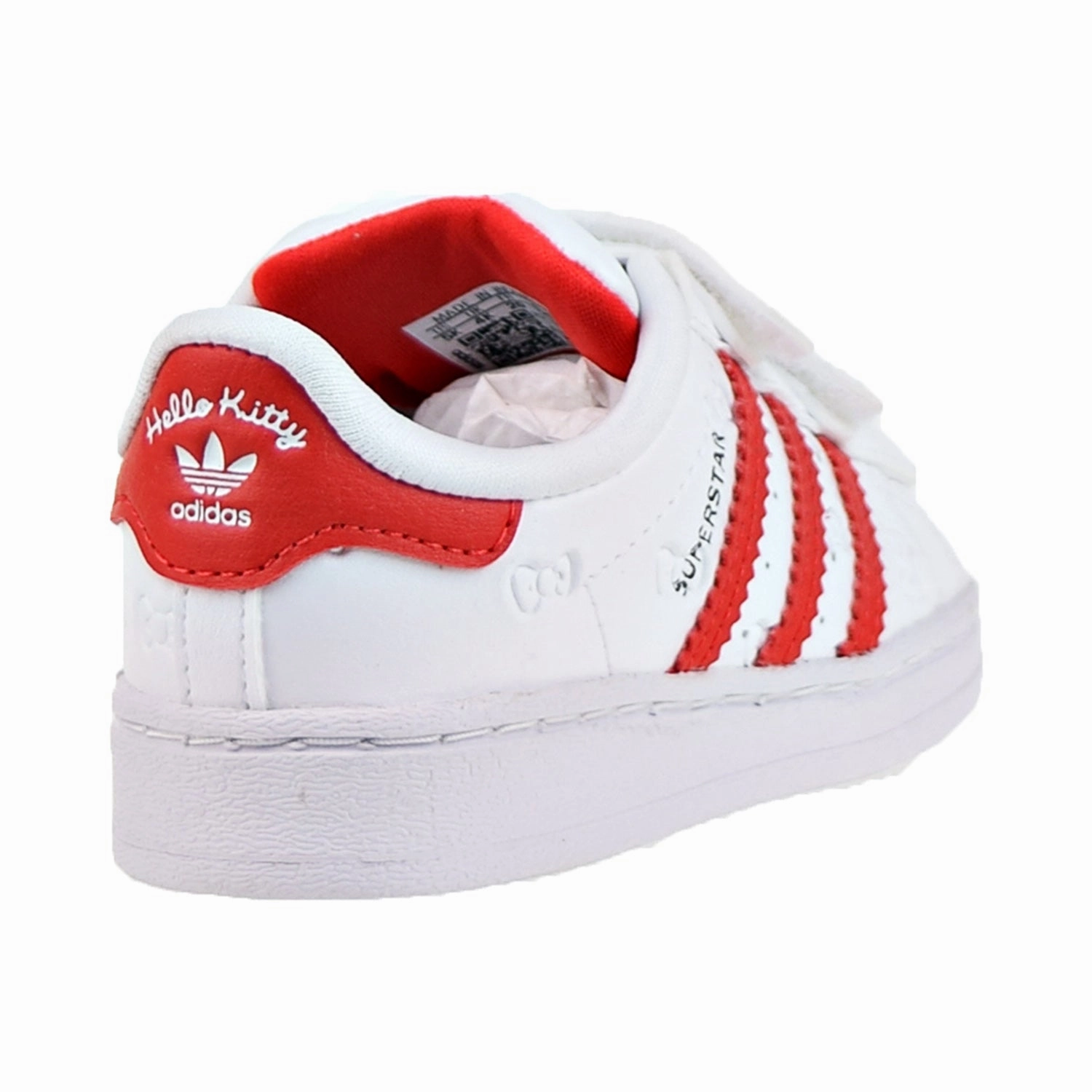 Adidas x Hello Kitty Superstar CF I Toddlers Shoes Cloud White-Vivid Red Adidas Cheetah Shoes
