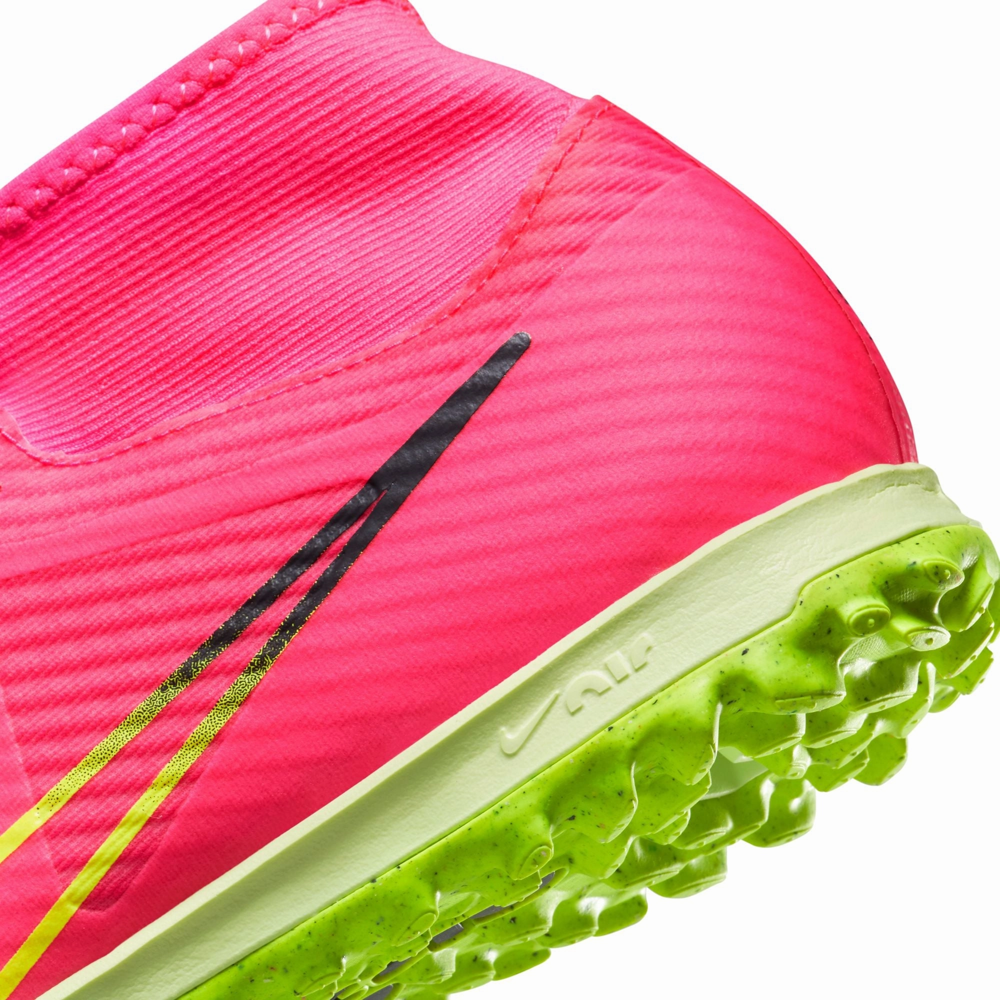 Nike Zoom Mercurial Superfly 9 Academy TF Turf Soccer Shoes - PinkBlast/Volt/Grey Asics Shoes Suede