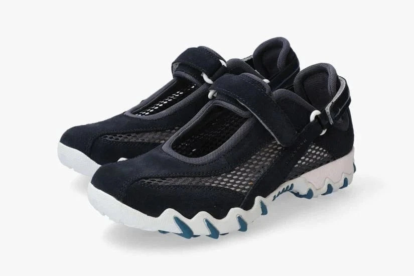 Mephisto All Rounder Women's Niro Shoes- Dark Blue Versacore Hiking Shoes - Waterproof