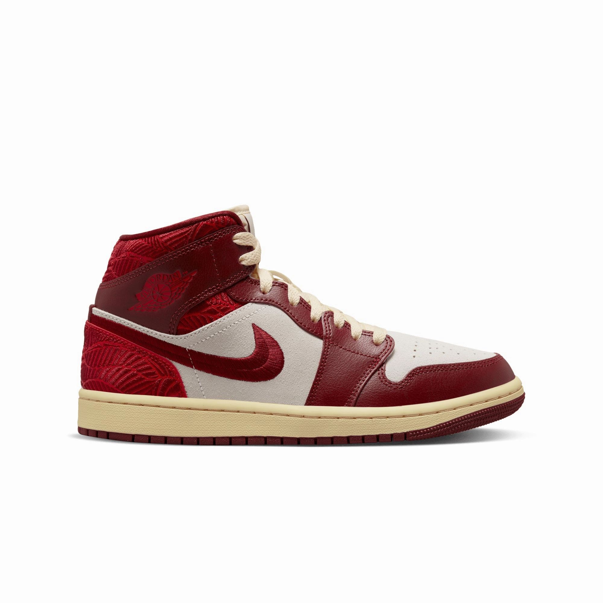 Air Jordan 1 Mid SE  Wmns 'Tiki Leaf' DZ2820-601 Spring Court Sneakers