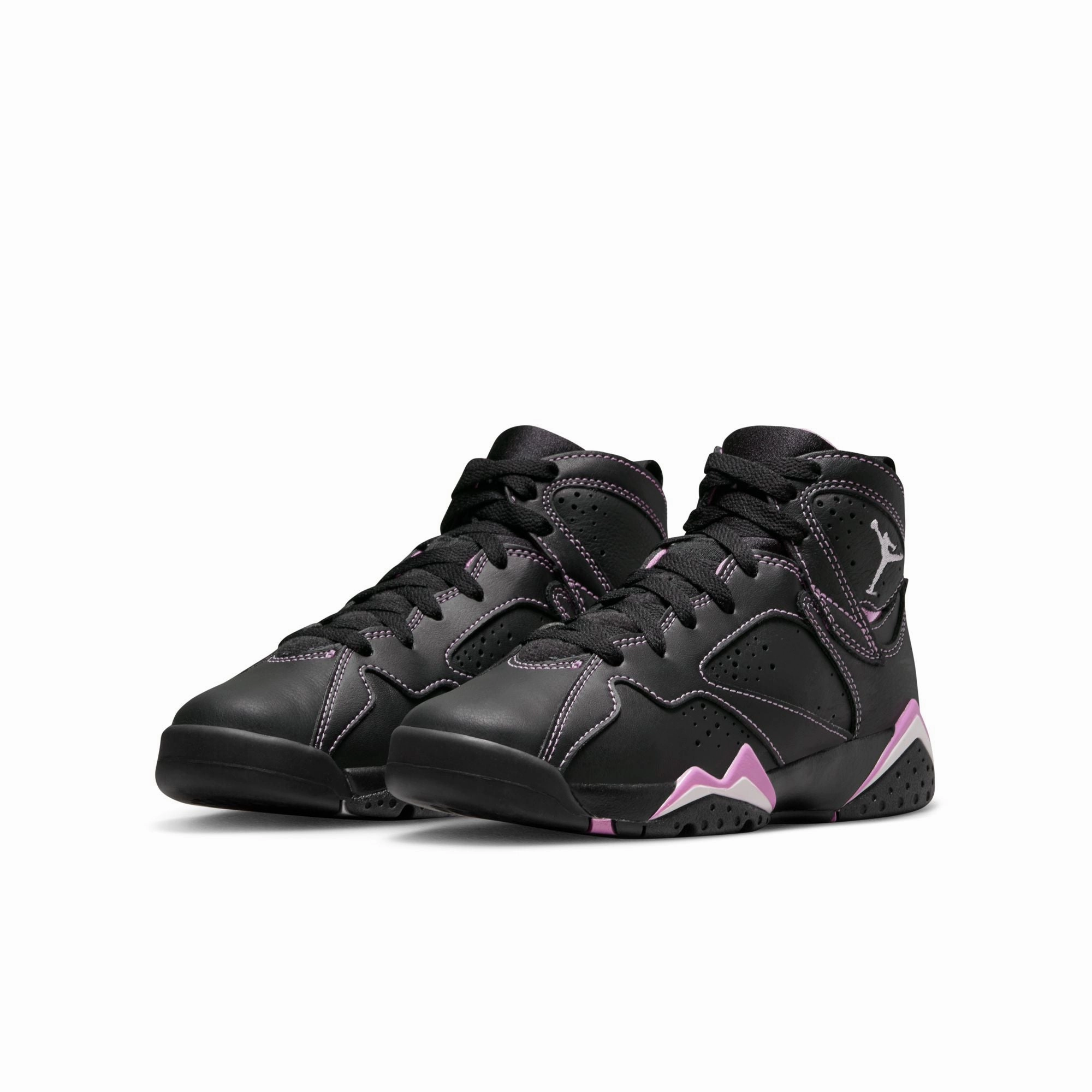 Asics Running Shoes Line Up Air Jordan 7 Retro (GS), BLACK/BARELY GRAPE-RUSH FUCHSIA