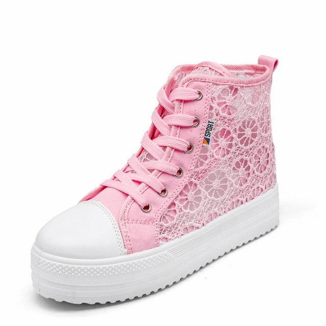 Hollow Breathable Woman Sneakers