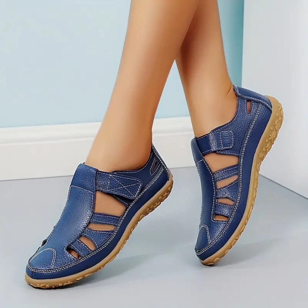 Bicycle Riding Sandals Airfleek Wide Toe Box and Wide Size Leather Shoes