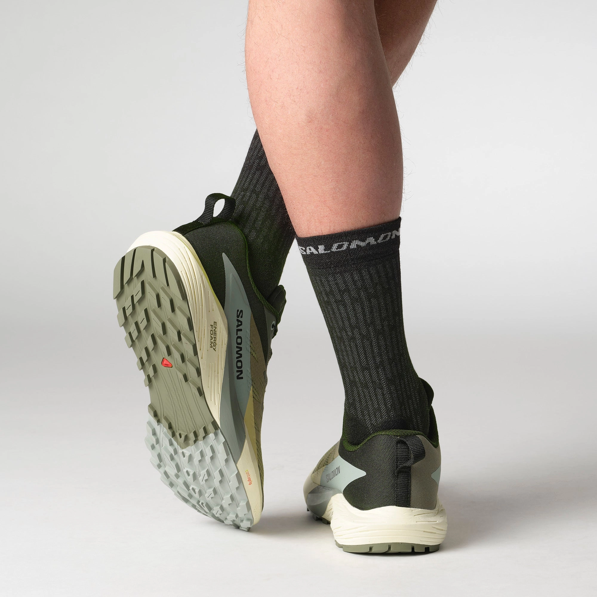 Best Trail Running Shoes For Overpronators SENSE RIDE 5 Men Trail Running Shoes in Deep Lichen Green / Black / Green Milieu