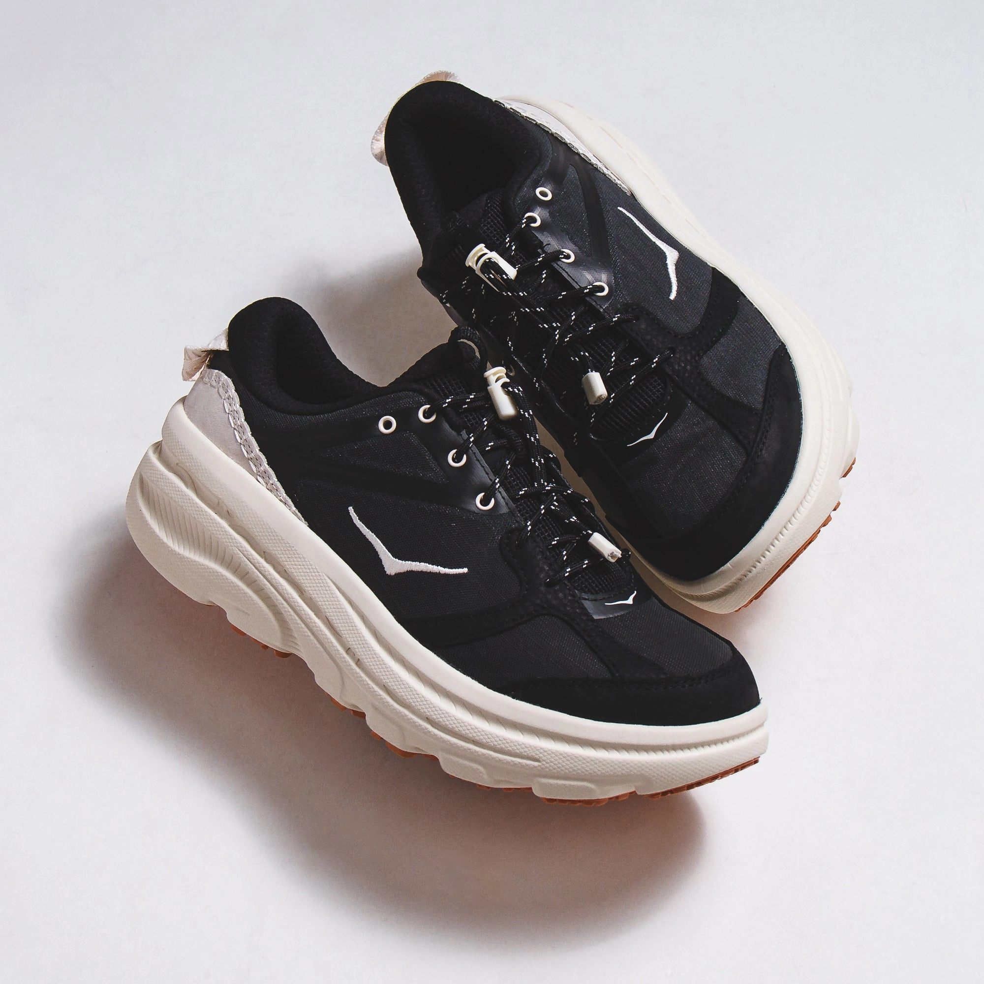 Shoes Coupon Code 2024 Hoka One One Men Bondi B3LS Black Alabaster 1155351-BKLB