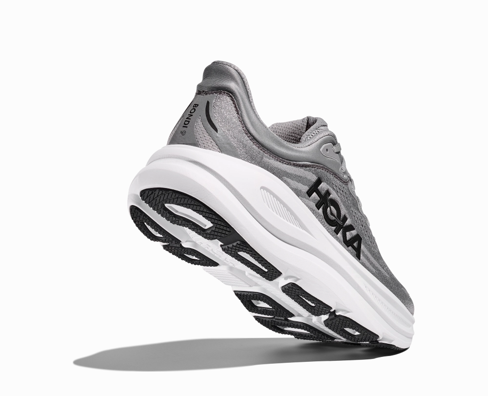 'HOKA' Men's Bondi 9 - Galactic Grey / Stellar Running Shoes Sale