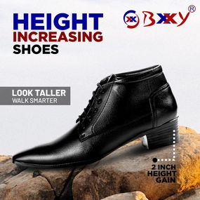 Bxxy Elevator Derby Formal Wear Boots For Men Work Boots