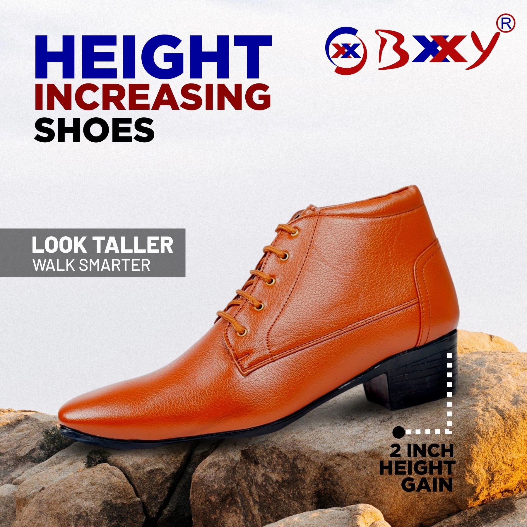 Bxxy Elevator Derby Formal Wear Boots For Men Good Hunting Boots
