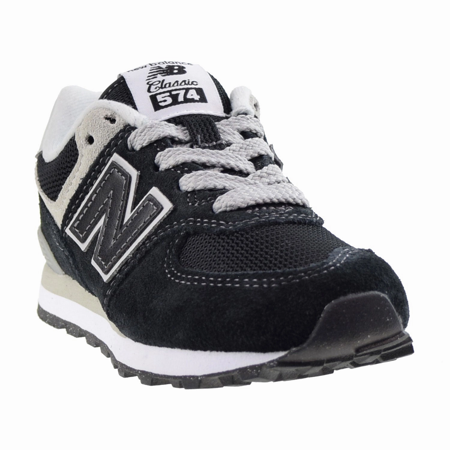 New Balance Purple Grey New Balance 574 Core Pack Little Kids' Shoes Black-White