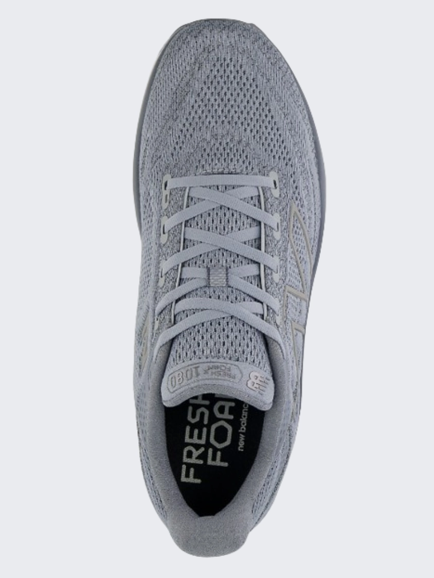 Blue White New Balances New Balance 1080 V13 Men Running Shoes Steel/ Titanium/White