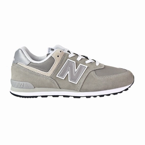 New Balance 574 Core Big Kid's Shoes Grey/Grey New Balance Slip On Womens Sneakers