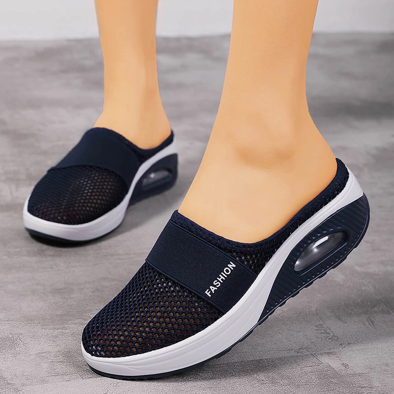 Extra Wide Fit Flat Shoes Platform Sneakers: Women Flats Footwear Slip-On Flat shoes