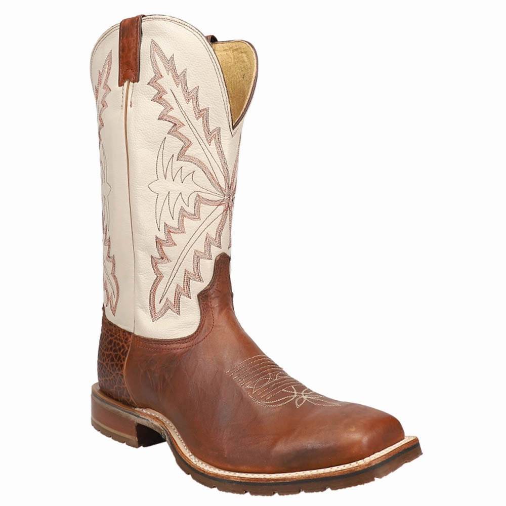 Antonio 13 Inch Embroidered Wide Square Toe Pull On Cowboy Boots Remove Stains From Boots