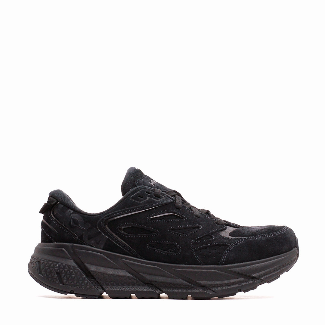 Hoka One One Unisex Clifton L Suede Black 1122571-BBLC Rei Shoes