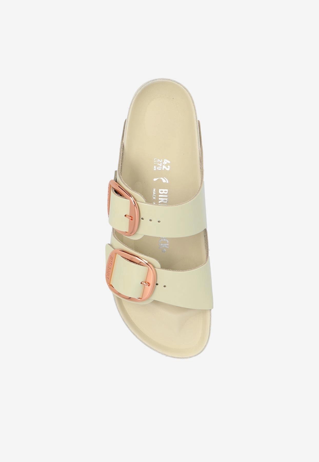 Pink Slides Arizona Big Buckle Patent Leather Slides