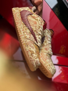 Air Jordan 1 Low Travis Scott "Chinatown" Asics Grade School Shoes